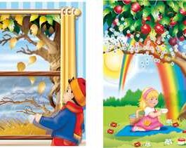 Puzzle - Four Seasons 2 in 1(36pc & 48pc) A4