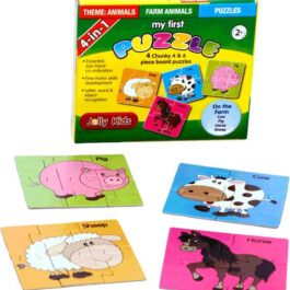 My First Puzzle: 4 in 1 - Farm Animals (4 & 6pc)