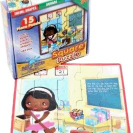 Shaped Puzzle: Square (15pc) – Cardboard