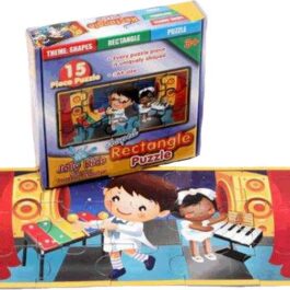 Shaped Puzzle: Rectangle (15pc) – Cardboard