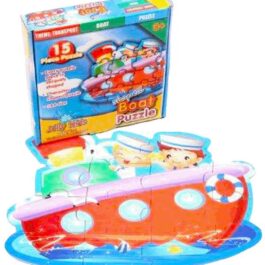 Shaped Puzzle: Boat (15pc) – Cardboard