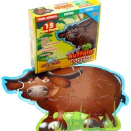 Shaped Puzzle: Buffalo (15pc) – Cardboard