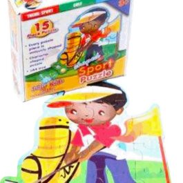 Shaped Puzzle: Golf (15pc) – Cardboard